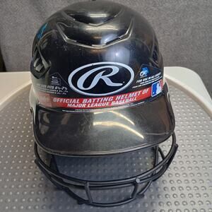 Rawlings Catchers Helmet Black One Size Adjustable NOCSAE Baseball Softball Mask